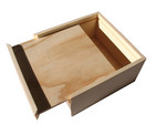wooden gift box with slide lid
